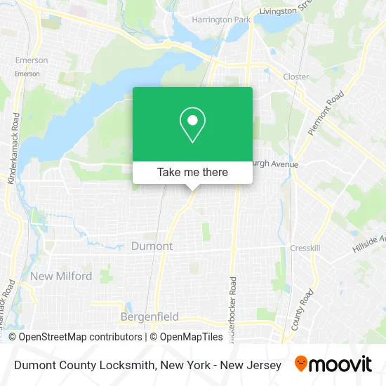 Dumont County Locksmith map
