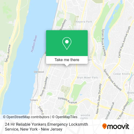 Mapa de 24 Hr Reliable Yonkers Emergency Locksmith Service