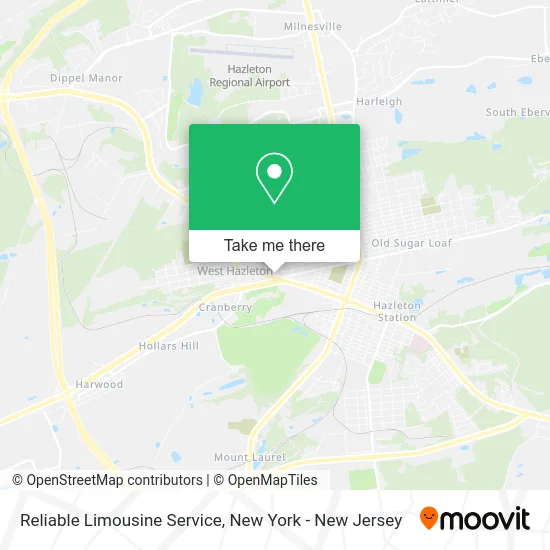 Reliable Limousine Service map