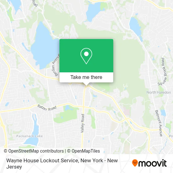 Wayne House Lockout Service map