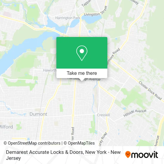 Demarest Accurate Locks & Doors map