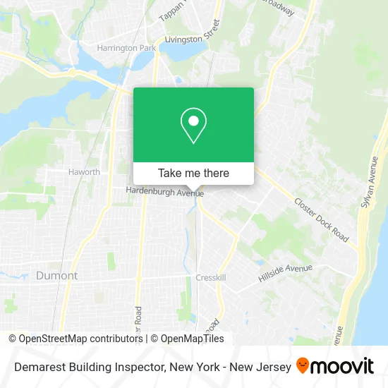 Demarest Building Inspector map