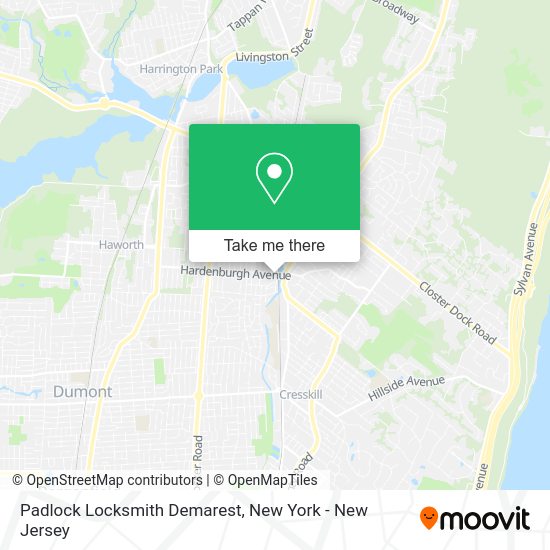 Padlock Locksmith Demarest map