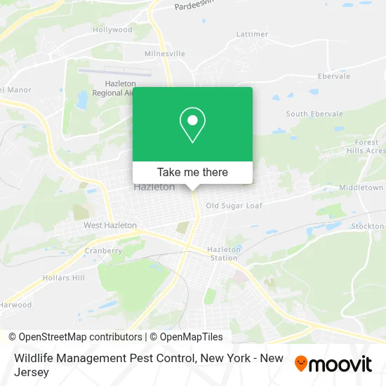 Wildlife Management Pest Control map