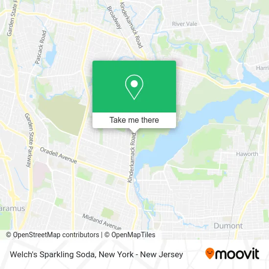 Welch's Sparkling Soda map