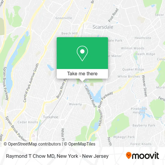 Raymond T Chow MD map