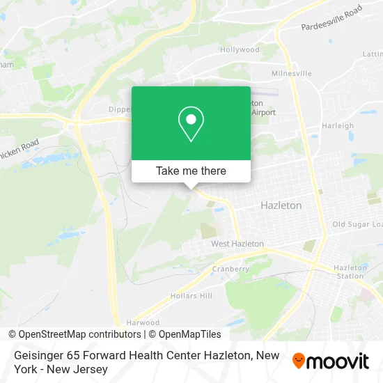Geisinger 65 Forward Health Center Hazleton map