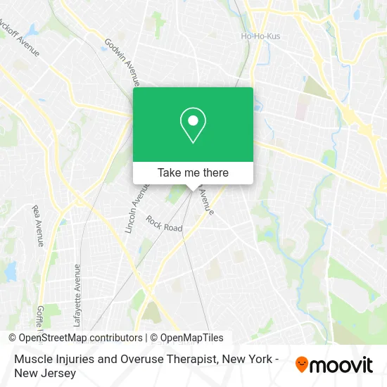 Muscle Injuries and Overuse Therapist map