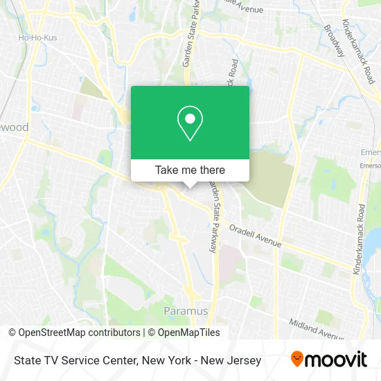 State TV Service Center map