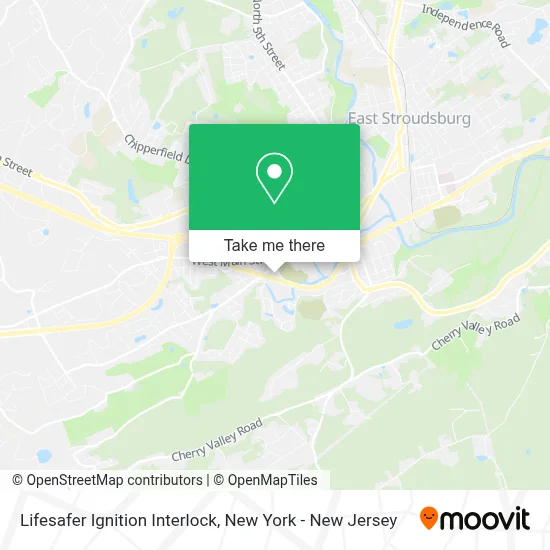 Lifesafer Ignition Interlock map