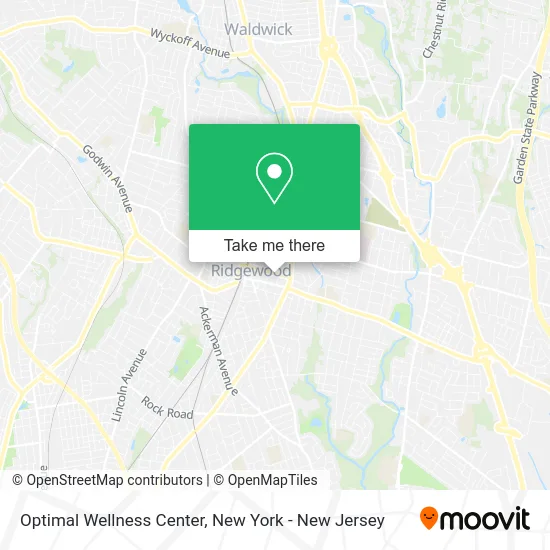 Optimal Wellness Center map