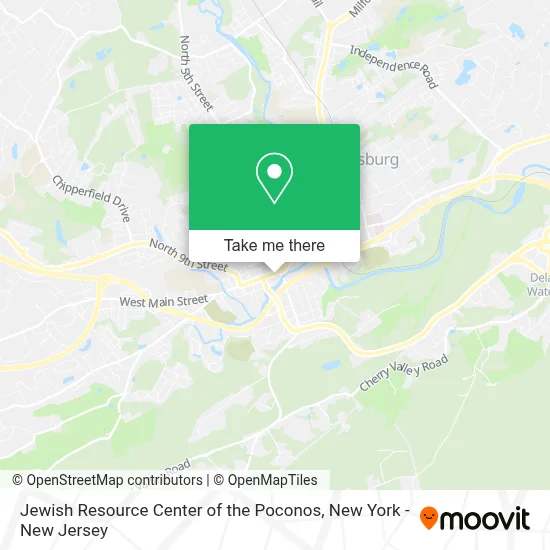 Jewish Resource Center of the Poconos map