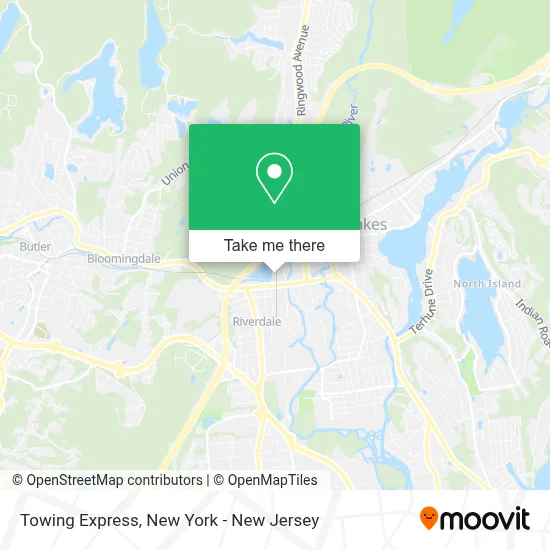Towing Express map