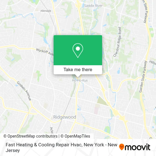 Fast Heating & Cooling Repair Hvac map