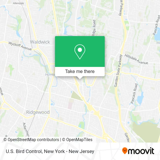 U.S. Bird Control map