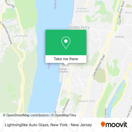 Lightninglike Auto Glass map