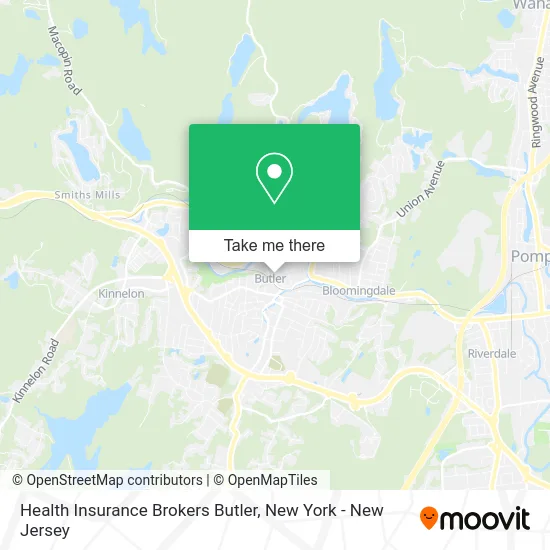 Health Insurance Brokers Butler map