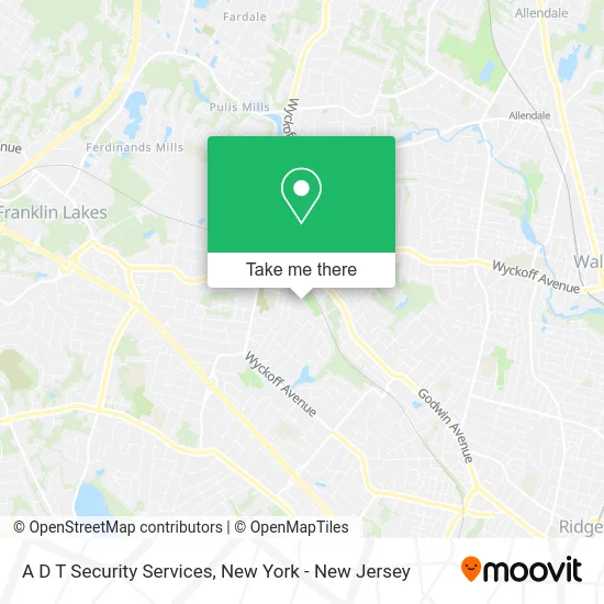A D T Security Services map