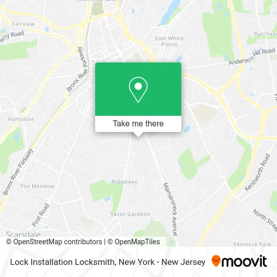 Lock Installation Locksmith map