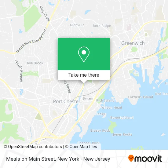 Meals on Main Street map