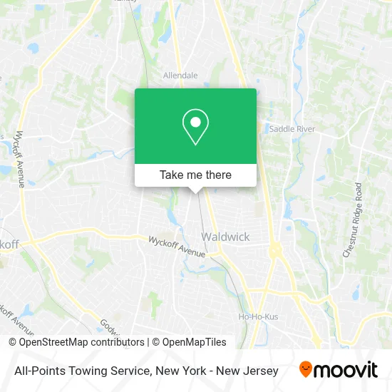 All-Points Towing Service map