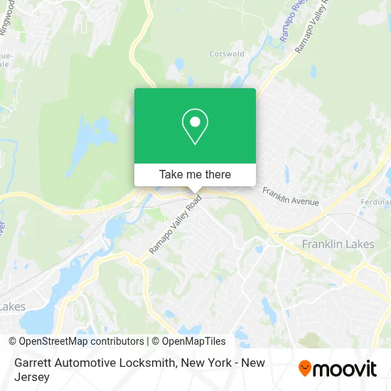 Garrett Automotive Locksmith map