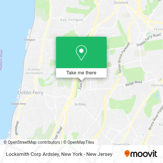 Locksmith Corp Ardsley map