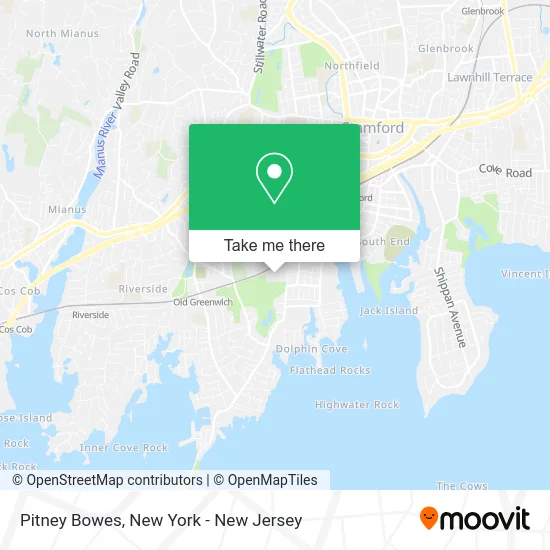 Mapa de Pitney Bowes