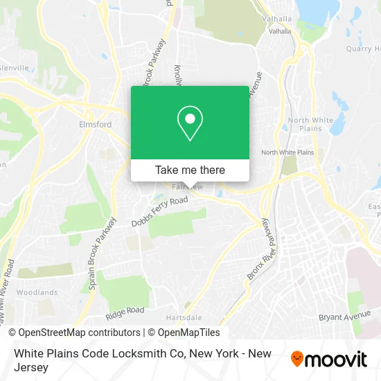 White Plains Code Locksmith Co map