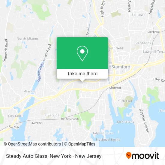 Steady Auto Glass map