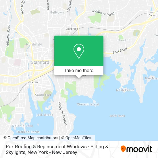 Mapa de Rex Roofing & Replacement Windows - Siding & Skylights