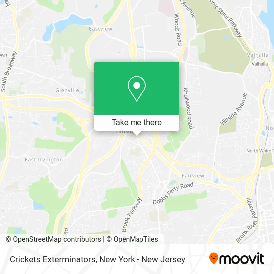 Crickets Exterminators map