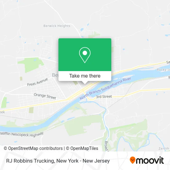 RJ Robbins Trucking map
