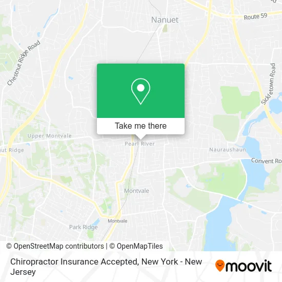 Chiropractor Insurance Accepted map
