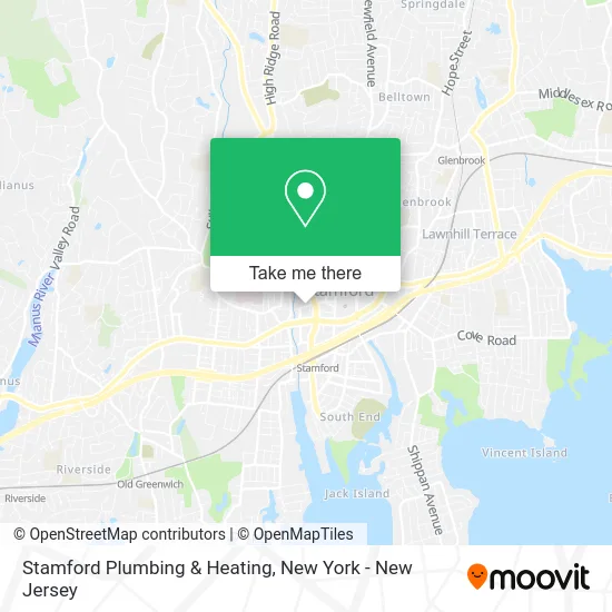 Stamford Plumbing & Heating map