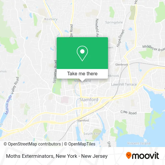 Moths Exterminators map