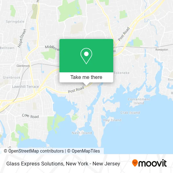 Glass Express Solutions map