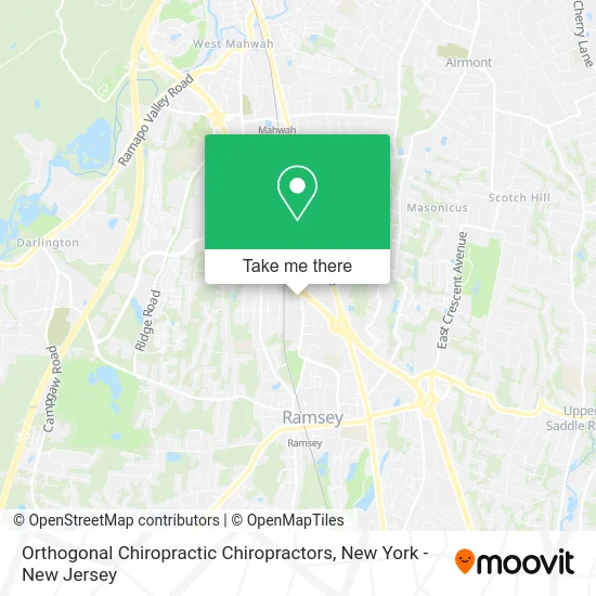Orthogonal Chiropractic Chiropractors map