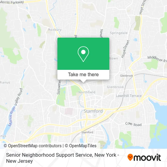 Senior Neighborhood Support Service map