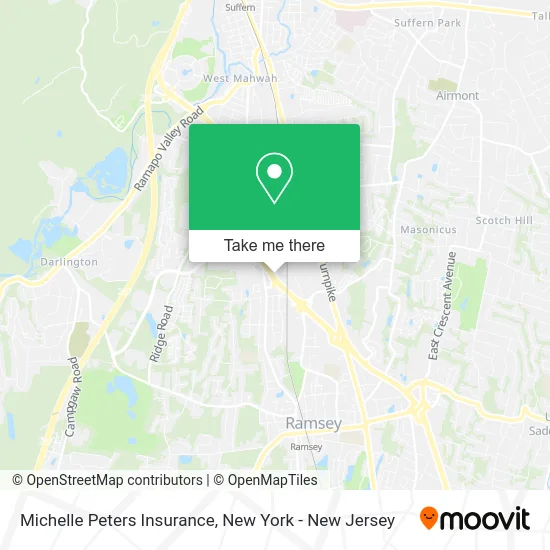 Michelle Peters Insurance map
