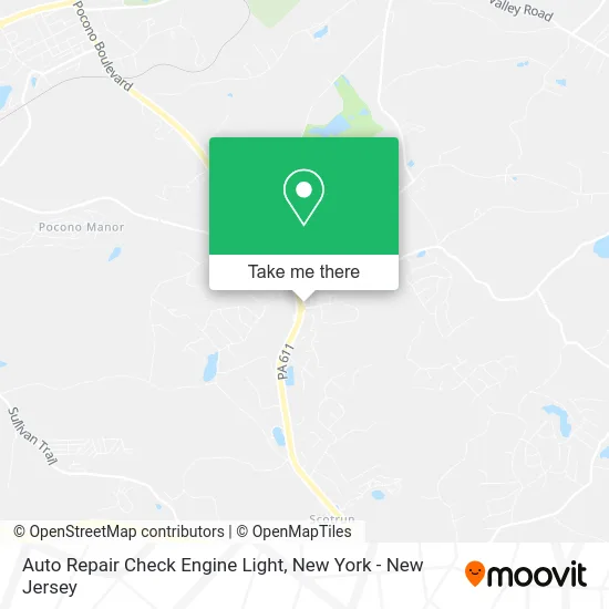 Auto Repair Check Engine Light map