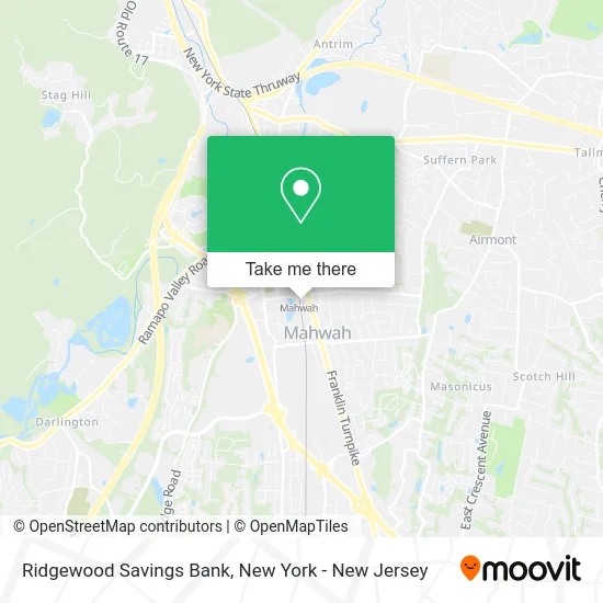 Ridgewood Savings Bank map