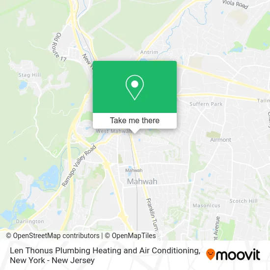 Mapa de Len Thonus Plumbing Heating and Air Conditioning