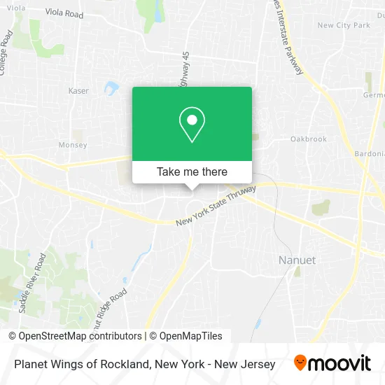 Mapa de Planet Wings of Rockland