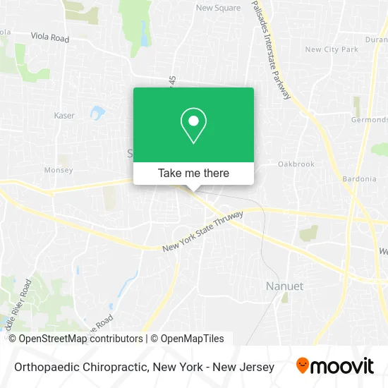 Orthopaedic Chiropractic map