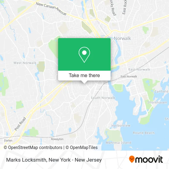 Marks Locksmith map