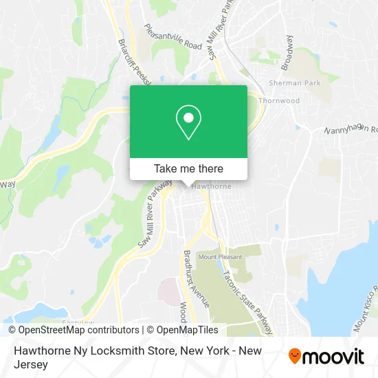 Hawthorne Ny Locksmith Store map