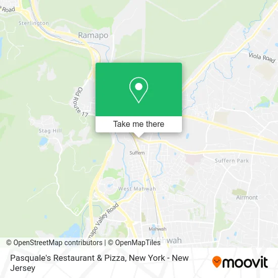 Pasquale's Restaurant & Pizza map