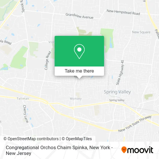 Congregational Orchos Chaim Spinka map