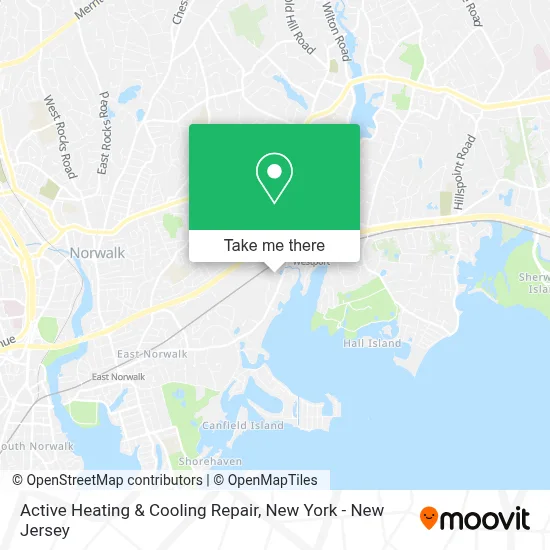 Active Heating & Cooling Repair map